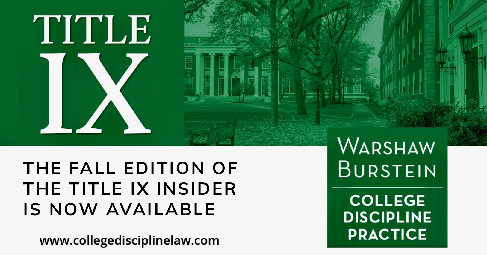 Warshaw Burstein LLP The Title IX Insider Thoughts on the