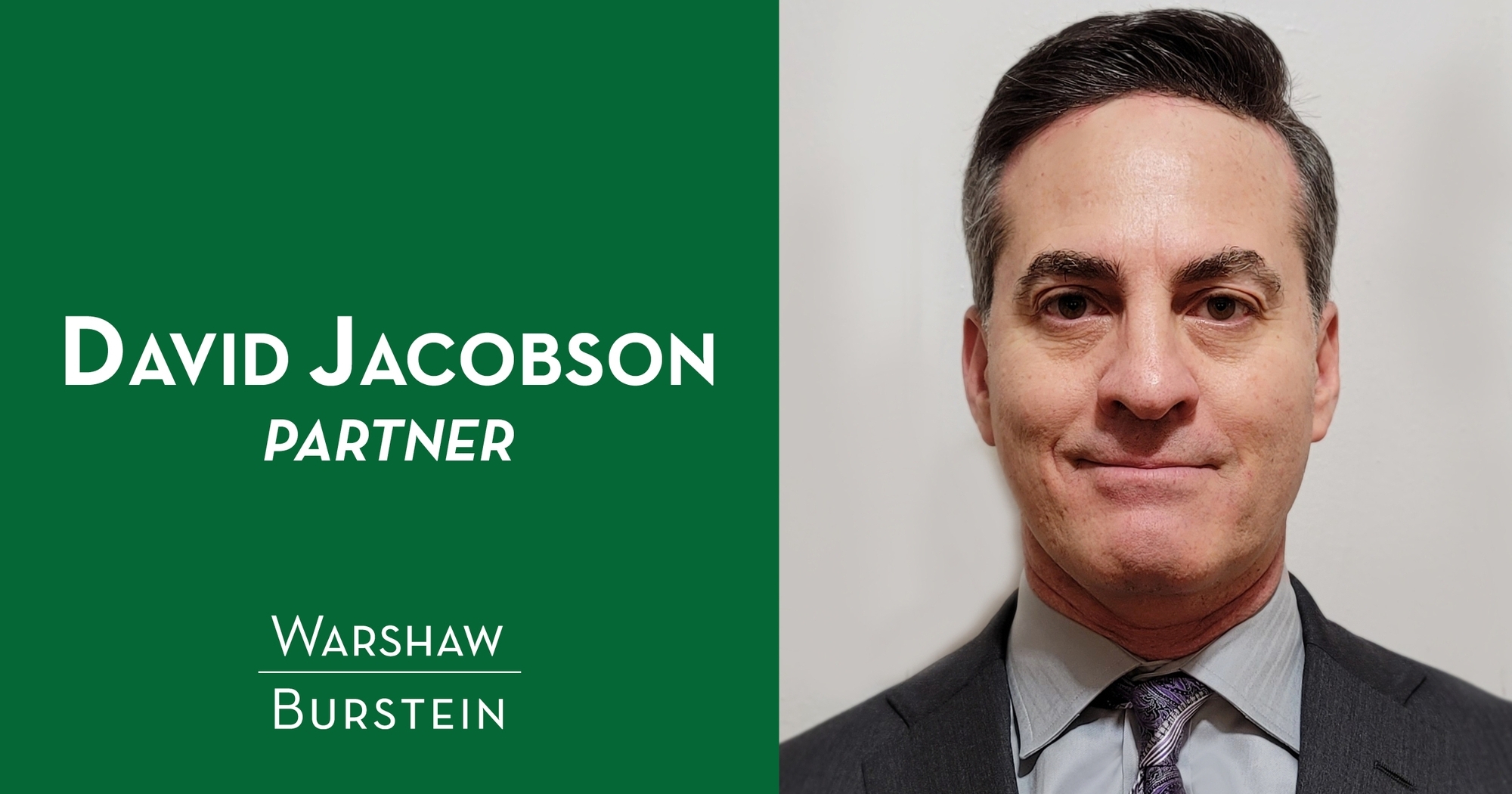 David H. Jacobson Joins Warshaw Burstein Immigration Group